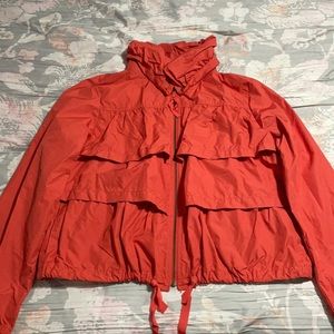 Loft salmon coral layered lightweight jacket